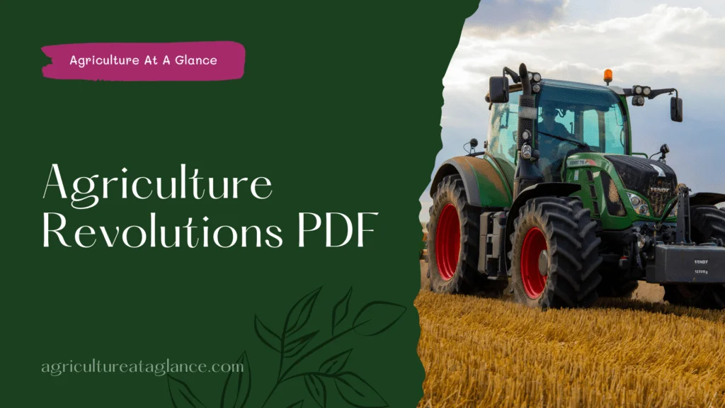 Agriculture Revolutions PDF